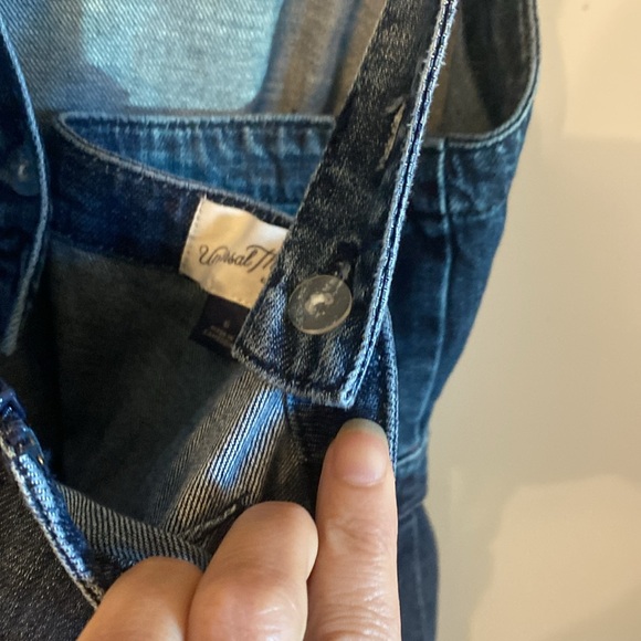 Denim Jean overall Dress with Pockets - Sz 6 - Picture 5 of 6